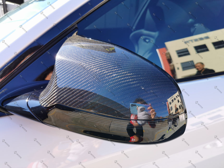 Dry Carbon Fibre Mirror Cover Fit For BMW【F80 M3 F82 F83 M4 F87 M2C】Replacement RHD【M Style】 (3763426623562)