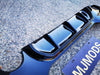 ABS Glossy Black Rear Bumper Diffuser for BMW 1 Series【F20 M140/M135 & 125/120/118 M Sport】【2015-2019】LCI/LCI-2【TWIN】 (6643017809994)
