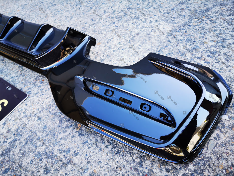 ABS Glossy Black Rear Bumper Diffuser for BMW 1 Series【F20 M140/M135 & 125/120/118 M Sport】【2015-2019】LCI/LCI-2【left】 (6643015286858)