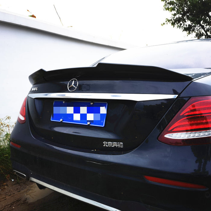 Gloss Black Rear Bumper Boot Lip Spoiler for MERCEDES-BENZ E CLASS【W213】【E43 E53 E63 E200/220/300/350/400/450】【PSM Style】2016+