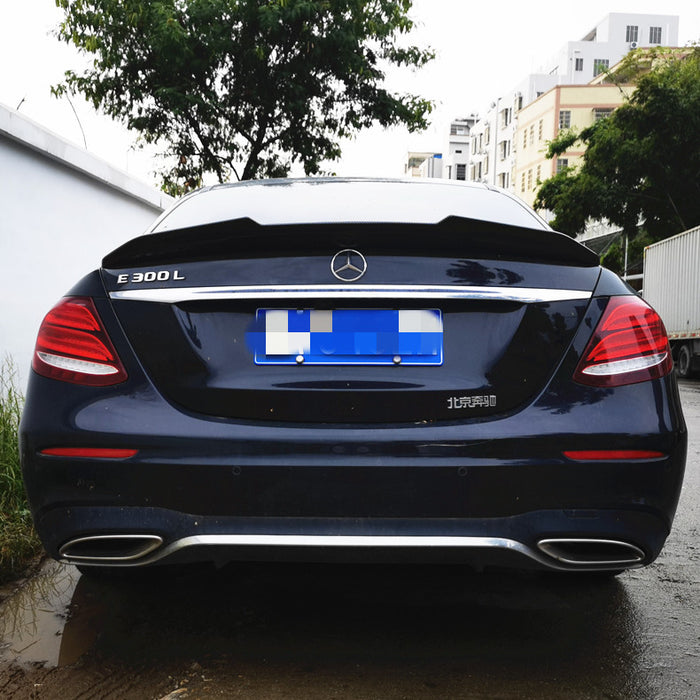 Gloss Black Rear Bumper Boot Lip Spoiler for MERCEDES-BENZ E CLASS【W213】【E43 E53 E63 E200/220/300/350/400/450】【PSM Style】2016+