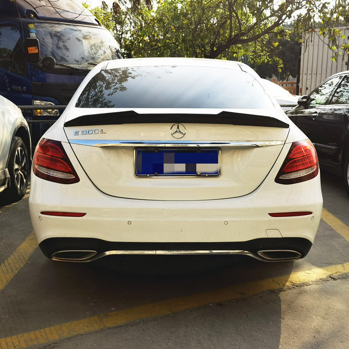 Gloss Black Rear Bumper Boot Lip Spoiler for MERCEDES-BENZ E CLASS【W213】【E43 E53 E63 E200/220/300/350/400/450】【PSM Style】2016+