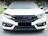 ABS Glossy Black Front Grille for Honda Civic 10th Gen Sedan Hatch 2016-2019 -- Honeycomb Type (4293089460298)