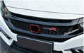 ABS Glossy Black Front Grille for Honda Civic 10th Gen Sedan Hatch 2016-2019 -- Honeycomb Type (4293089460298)