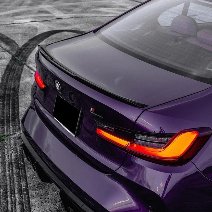 Gloss Black Rear Boot Lip Spoiler fit for BMW G20 Sedan M340i M335i ...