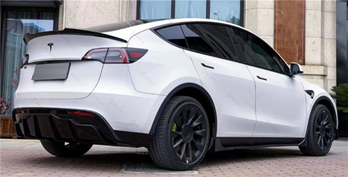 ABS Glossy Black Rear Boot Spoiler fit for 【Tesla Model Y】2022+ (7060899987530)