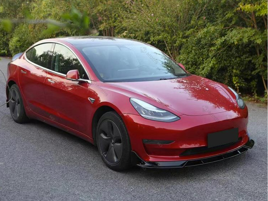 Copy of ABS GLOSSY BLACK FRONT BUMPER LIP fit for【Tesla Model Y】2022+ (7062972465226)