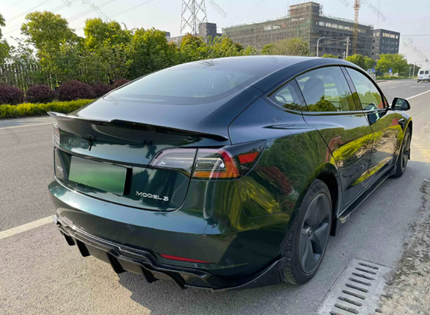 ABS Glossy Black Rear Boot Spoiler fit for 【Tesla Model 3】2019+ (7062973251658)