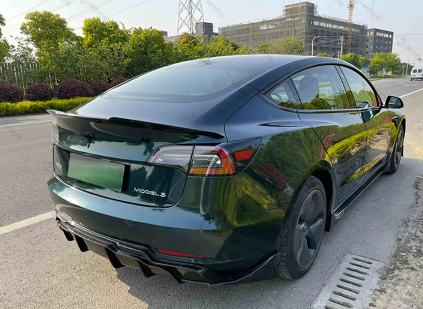 Copy of ABS GLOSSY BLACK REAR DIFFUSER fit for【Tesla Model Y】2022+ (7062972497994)