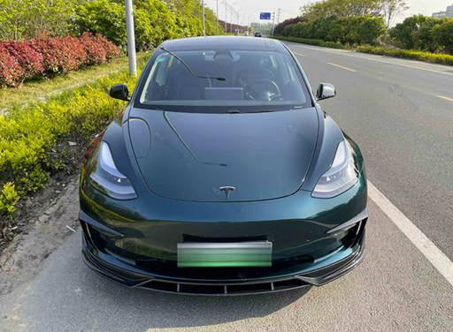 Copy of ABS GLOSSY BLACK FRONT BUMPER LIP fit for【Tesla Model Y】2022+ (7062972465226)