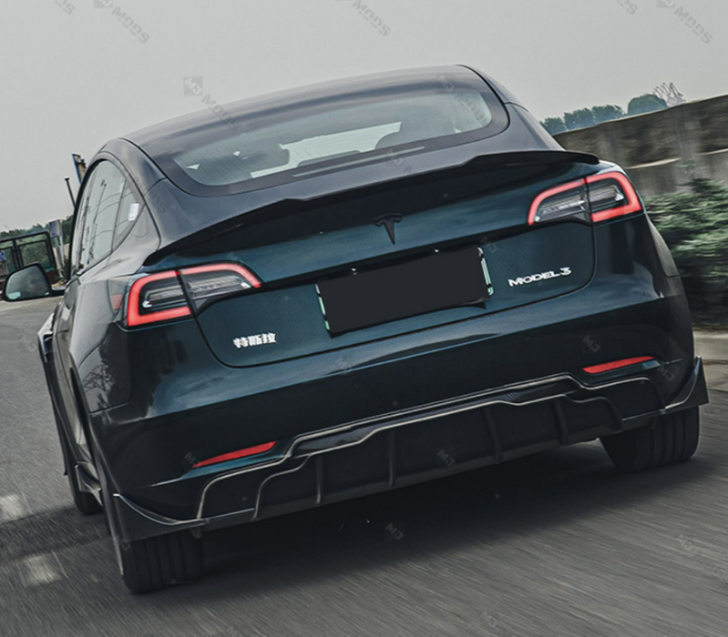 ABS Glossy Black Rear Boot Spoiler fit for 【Tesla Model 3】2019+ (7062973251658)