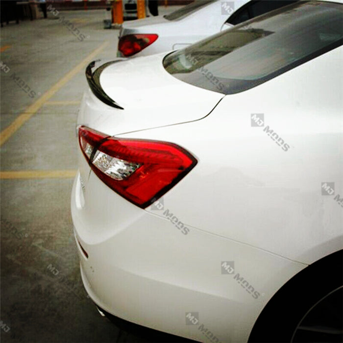 Carbon Fibre Rear Trunk Boot Spoiler for Maserati【Ghibli】2014-2019【Wald Style】 (3789671792714)