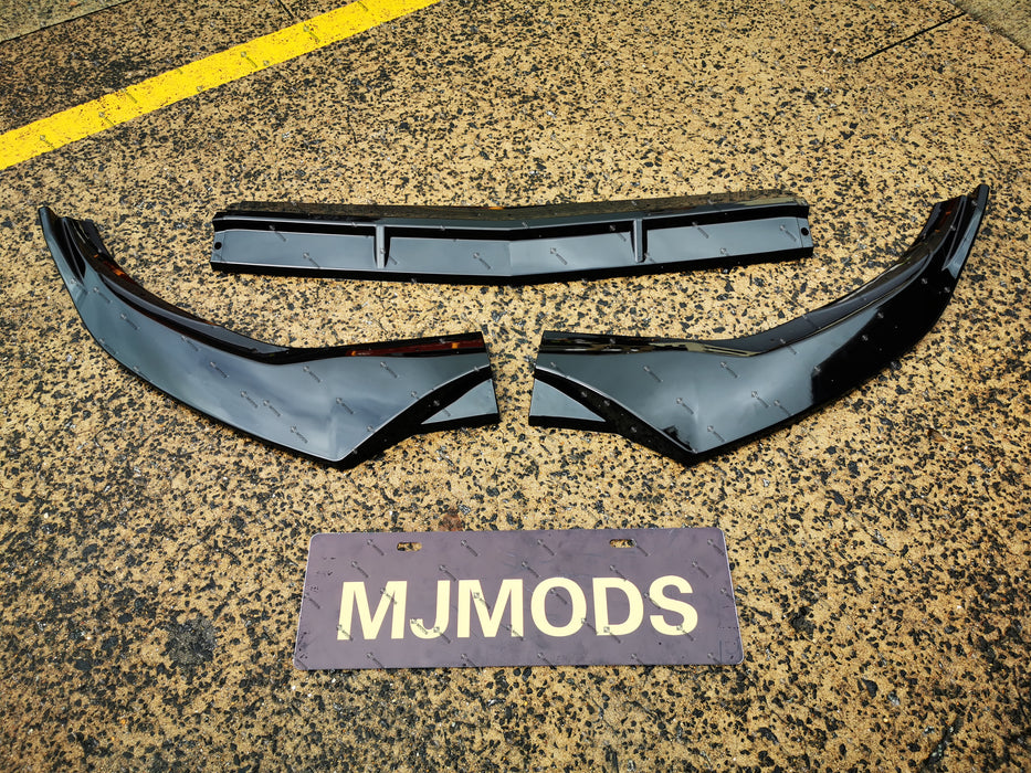 ABS Gloss Black Front Lip For MERCEDES BENZ【W205 C205】【C350/300/250 AMG C43】【15-18】 (4757427486794)