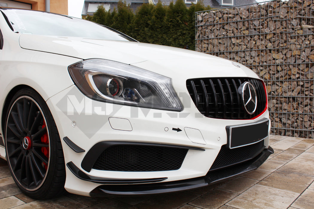 ABS Front Grille For MERCEDES BENZ【W176 A180/200/250 A45 AMG】12-15【GT BK】 (6575523037258)