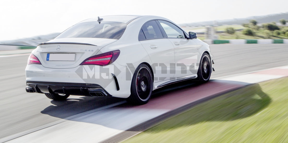 ABS Glossy Black Rear Diffuser fit for Mercedes-Benz 【C117 X117】【CLA45 CLA200/220/250 AMG Bumper】 (4748317327434)