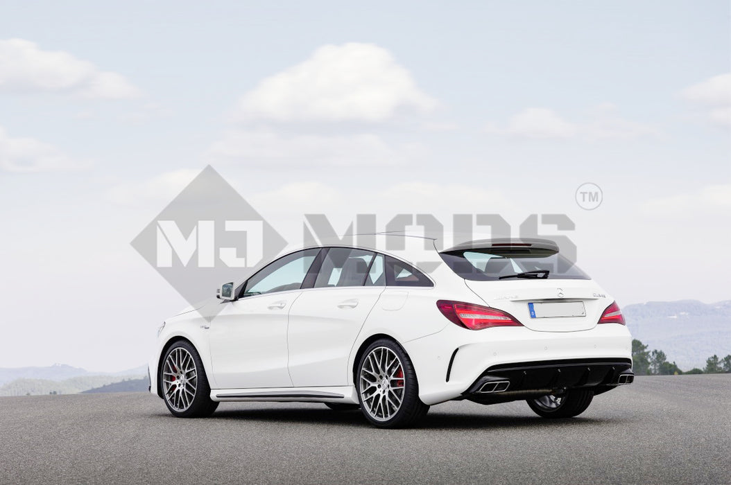 ABS Glossy Black Rear Diffuser fit for Mercedes-Benz 【C117 X117】【CLA45 CLA200/220/250 AMG Bumper】 (4748317327434)