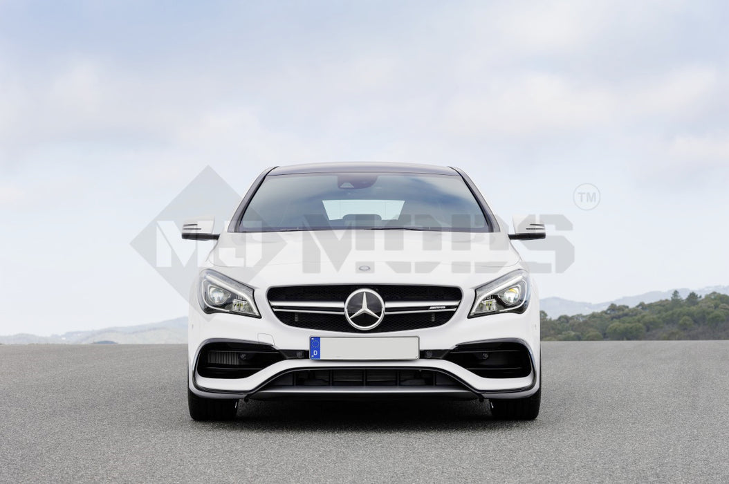 ABS Glossy Black Front Lip For MERCEDES BENZ【C117 X117 CLA 45 AMG】2016-19 (4748322570314)