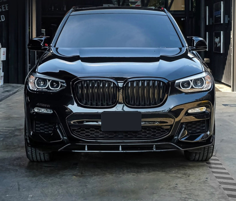 ABS GLOSSY BLACK FRONT BUMPER LIP fit for BMW【X3 G01】【M40i & 30d/30e/30i M Sport】2017+ (6902779740234)