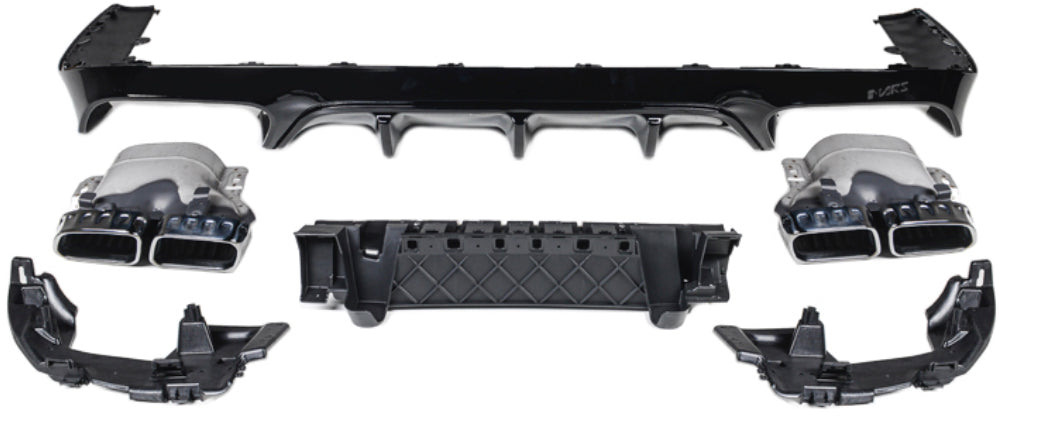Gloss Black PP Rear Diffuser E63 Style For MERCEDES BENZ E CLASS【C238 ...