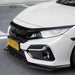 ABS Glossy Black Front Bumper Lip for Honda Civic 10th Gen Hatch 2019+ -- 2 Parts Type (6577288052810)