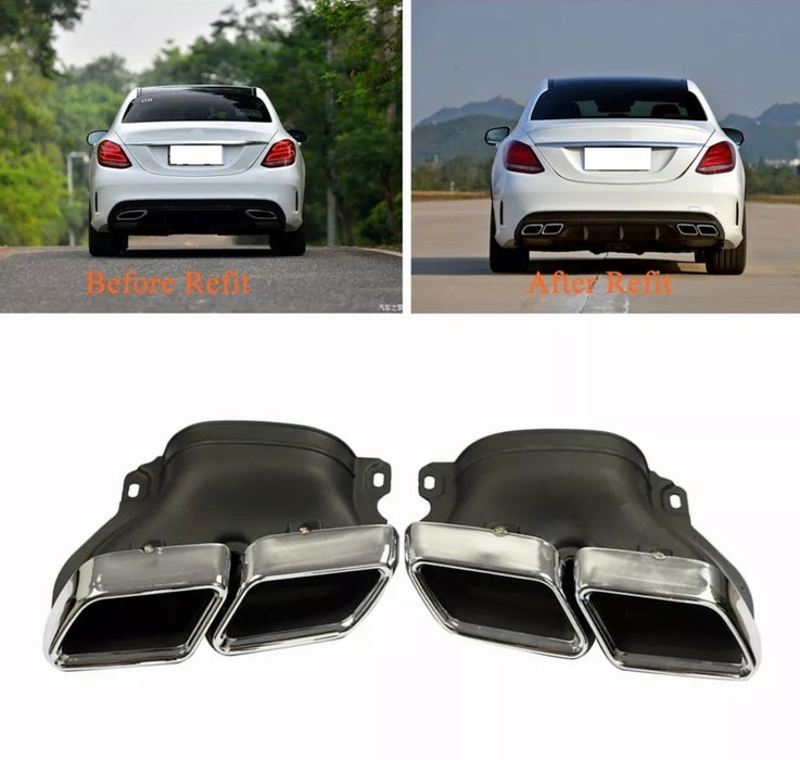 W205 C Class C63 Pre Facelift Style Exhaust Tips (6548437565514)