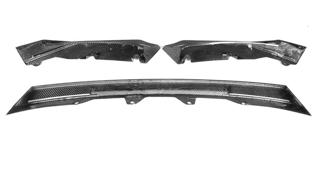 Dry Carbon Fibre Front Bumper Lip for BMW【M3 G80 G81 & M4 G82 G83】【V Style】 (7060483309642)