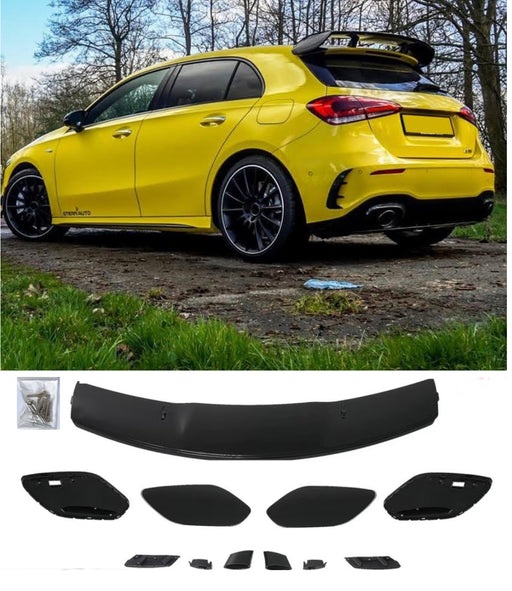 ABS Gloss Black Wing Spoiler for Mercedes-Benz A Class【W177 A45S AMG A35 A250 A200】【AMG Style】 (6922044866634)